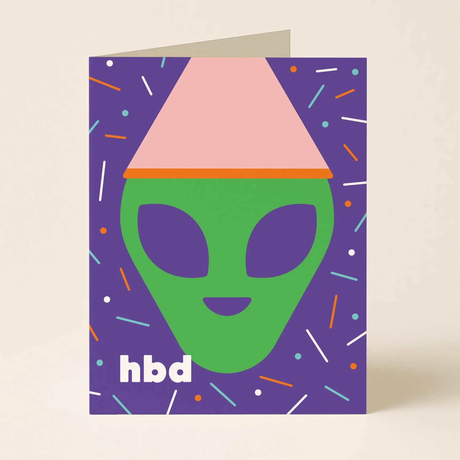 Alien Birthday Card – Funny UFO Birthday Card — paper&stuff